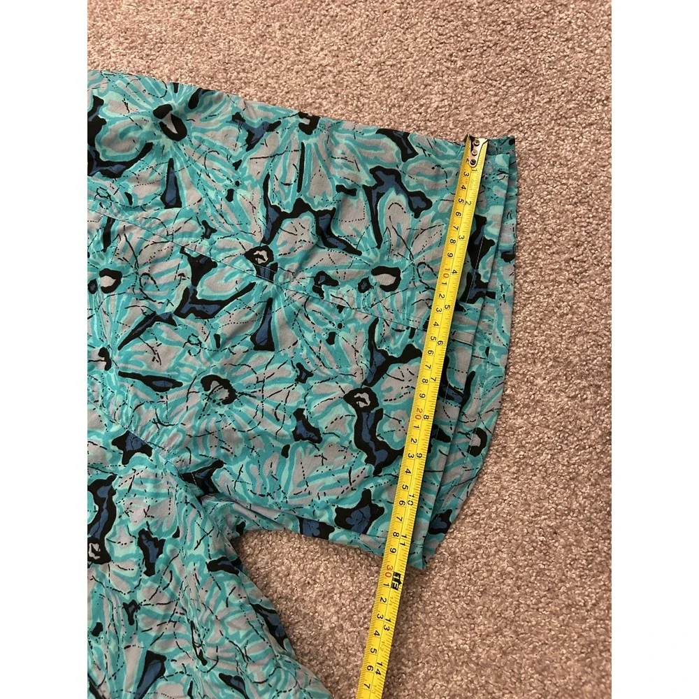 Gitano Swim Trunks‎ Mens Large Teal Blue Excellent Vintage Abstract Mesh Lined